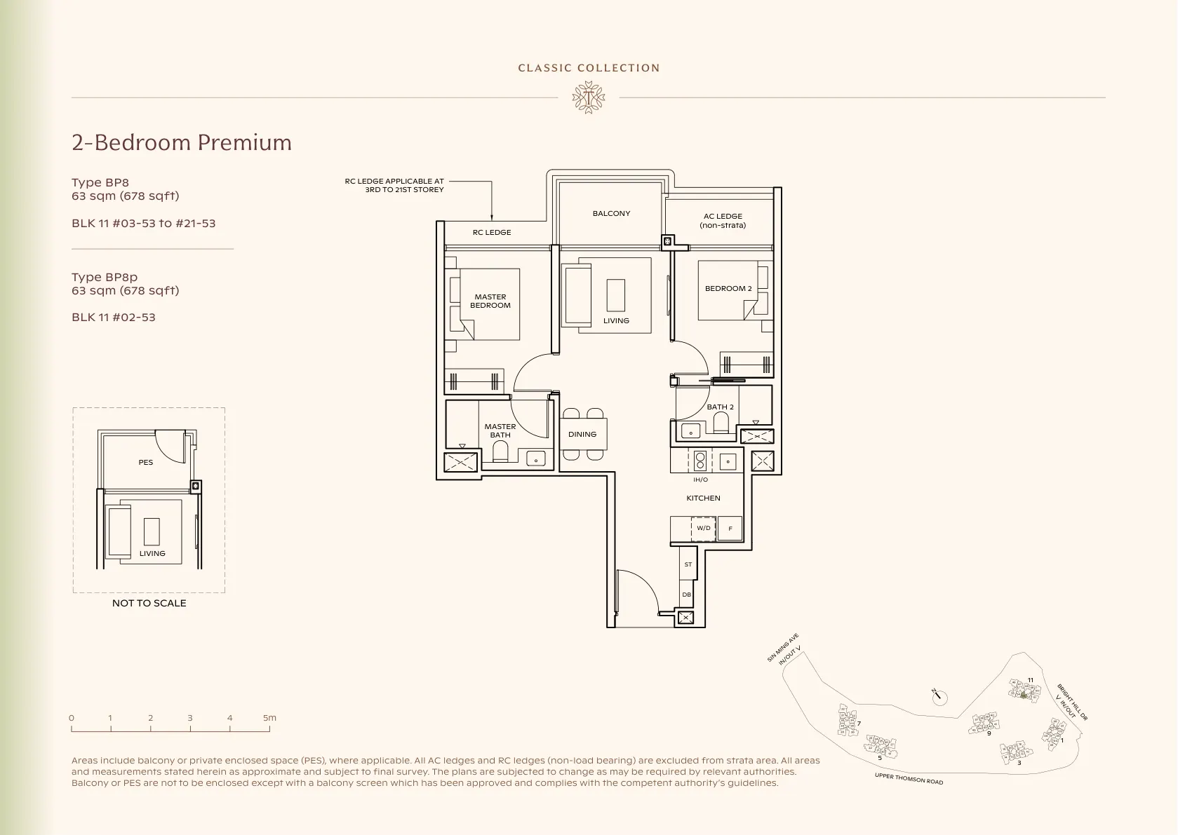 2-Bedroom Premium — Type BP6 floor plan