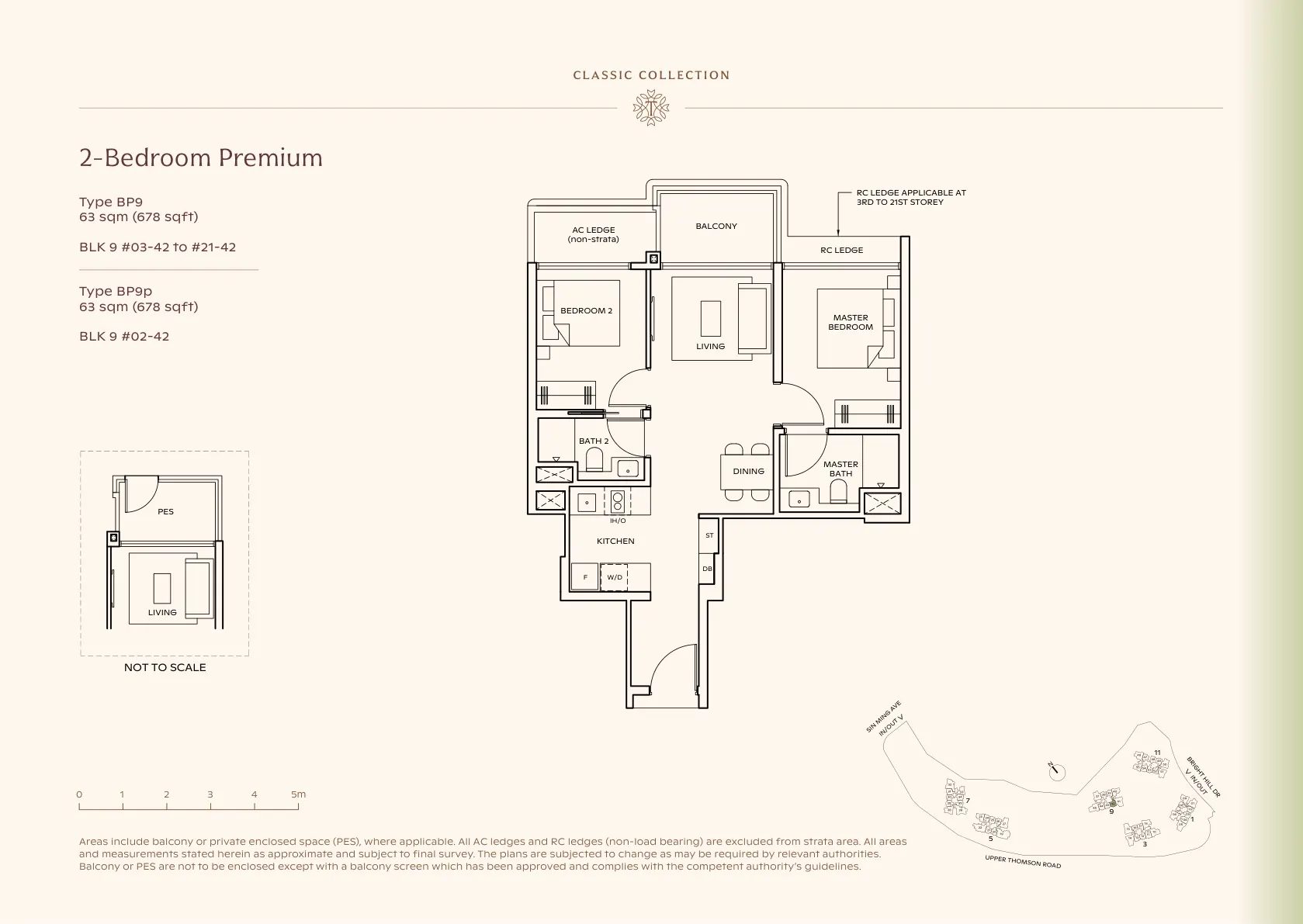 2-Bedroom Premium — Type BP9 floor plan