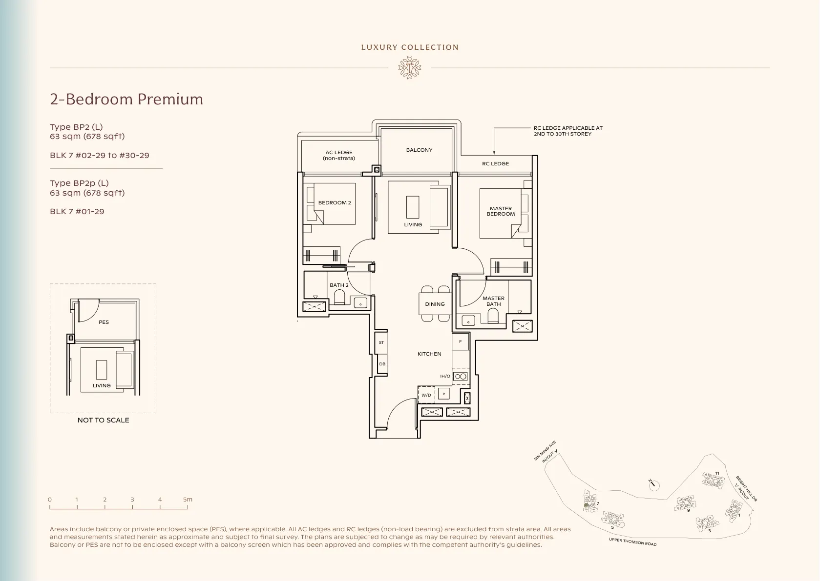 2-Bedroom Premium — Type BP2 (L) floor plan