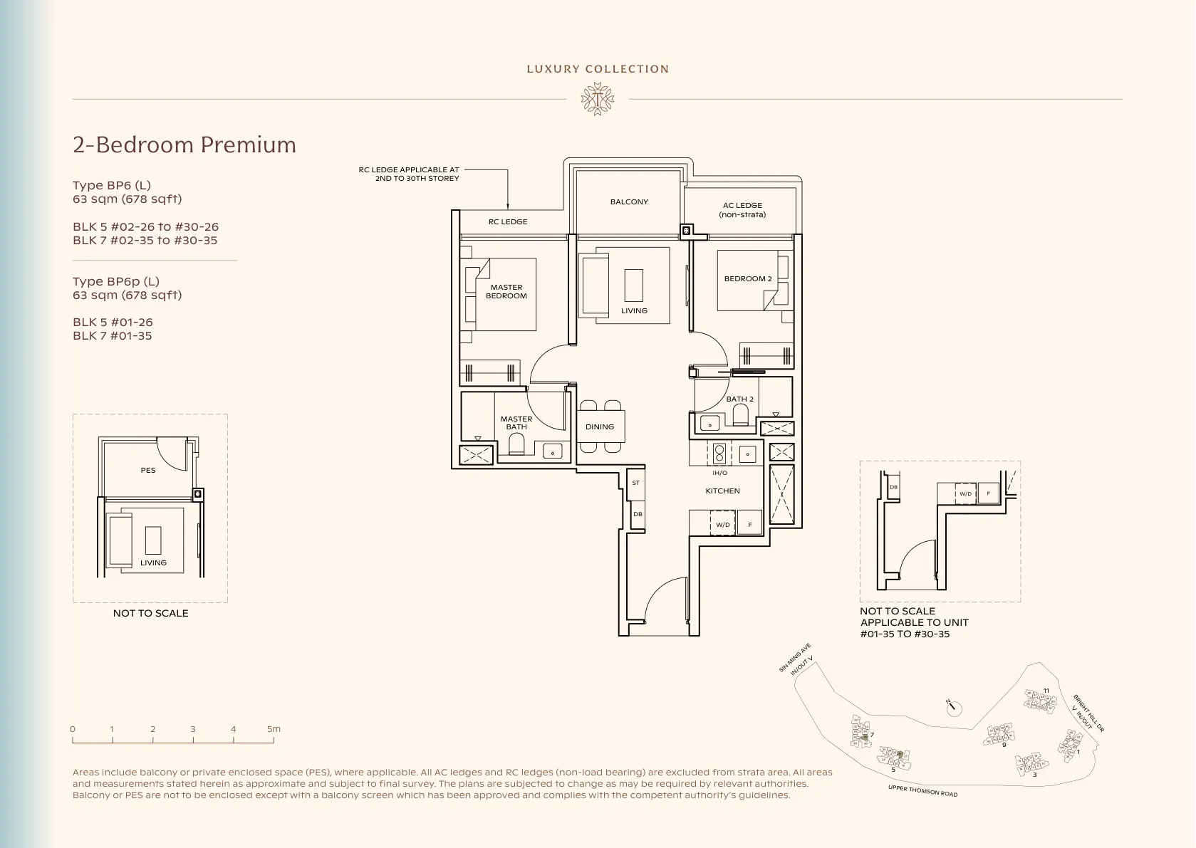 2-Bedroom Premium — Type BP6 (L) floor plan
